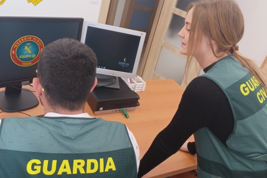 La Guardia Civil de Teruel investiga a 4 personas como presuntas autoras de varios delitos de estafa, usurpación de estado civil e integración en grupo criminal