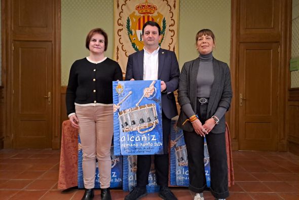 El cartel 'Pregón', de Carlos Martínez Robledo, anuncia este año la Semana Santa de Alcañiz