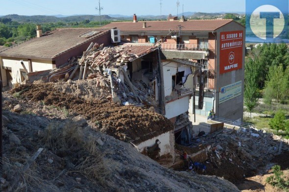 Los vecinos desalojados en Alcañiz podrán entrar este miércoles a sus casas a por enseres personales