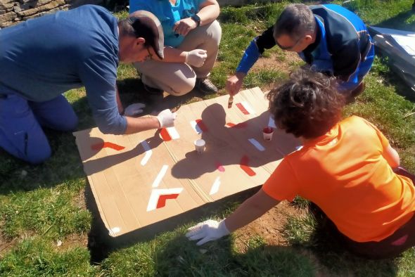 Voluntarios del Club La Cordada de Alcañiz mantendrán el GR 8 dentro de un plan de mejora de senderos