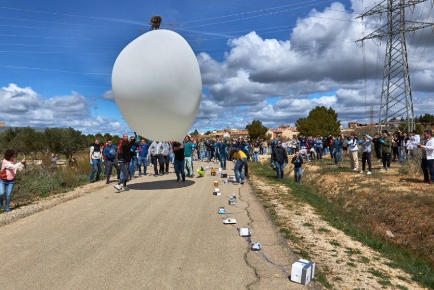 Servet X lanzará este sábado en Calamocha dos grandes globos de helio hasta la estratosfera