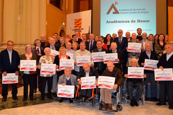 La Academia del Folclore y la Jota de Aragón contará con 38 nuevos académicos de honor