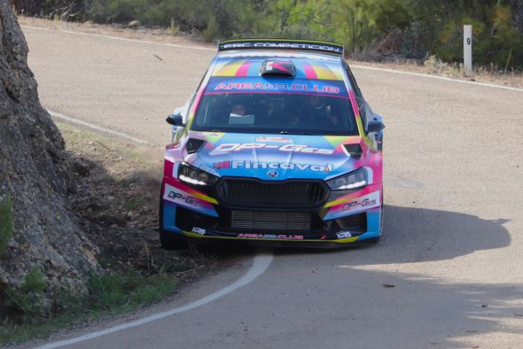 Una avería deja a Lecha y Maniega sin victoria en el Rally Bajo Aragón