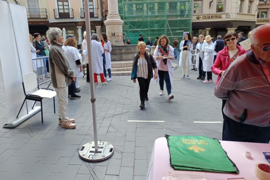 GeriSalud Teruel o cómo llevar a  la calle las pruebas hospitalarias sobre la fragilidad de un mayor