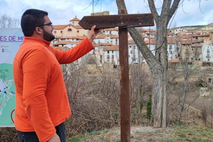 El antiguo camino entre Puertomingalvo  y Linares de Mora vuelve a ser transitable