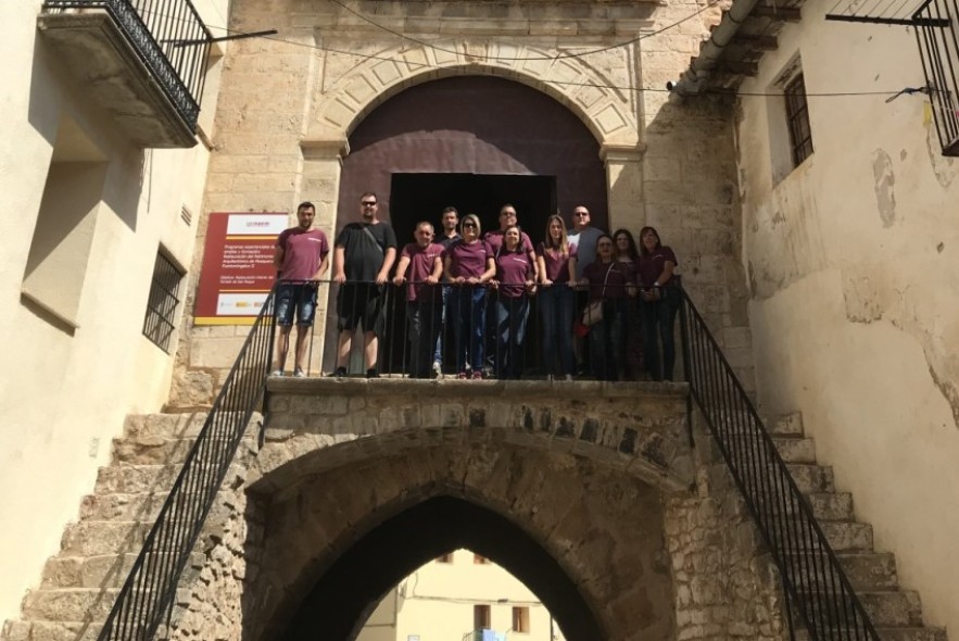 Mosqueruela recupera  el torreón de San Roque gracias a un taller de empleo