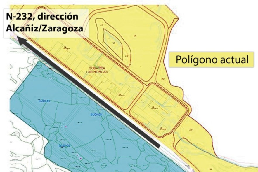 Alcañiz adjudica la redacción de un plan parcial para ampliar el polígono Las Horcas