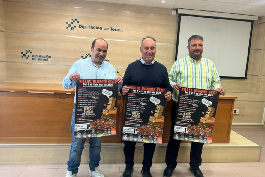 Villel  presenta el primer festival cultural burgergastronómico de la provincia de Teruel