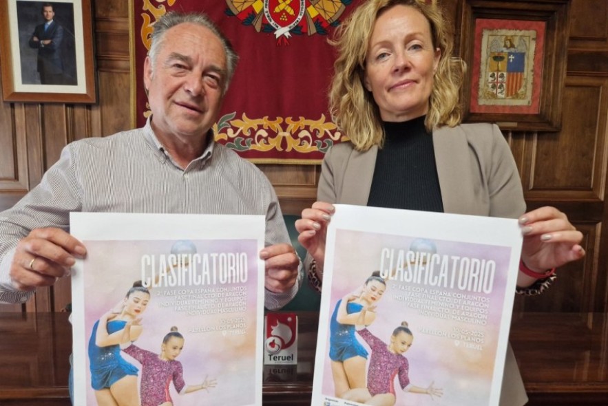 Teruel acogerá la fase final del Campeonato de Aragón de Gimnasia Rítmica y el clasificatorio para la 2ª fase de la Copa de España de conjuntos