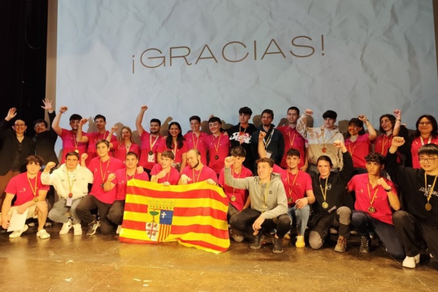 Teruel logra trece medallas en el Aragón Skills realizado en la capital turolense, cuatro de ellas de oro