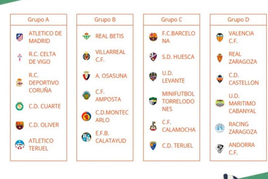 Barça, Valencia, Zaragoza y Atlético, contra los turolenses en la Jamón Cup