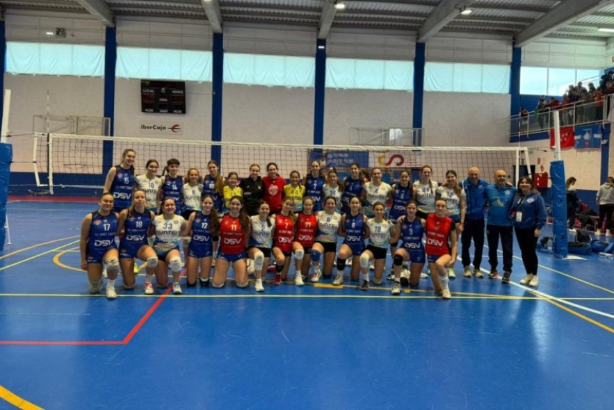 Alcañiz y Las Viñas prosiguen su trayectoria en el Campeonato de España cadete de vóley