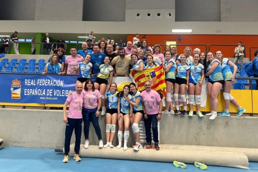 El voleibol turolense saca su mejor versión el último día de campeonatos de España cadete