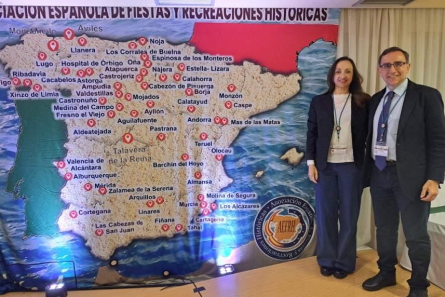 La Fundación Bodas de Isabel participó en la XXV Asamblea Nacional Anual de la Asociación Española de Fiestas y Recreaciones Históricas