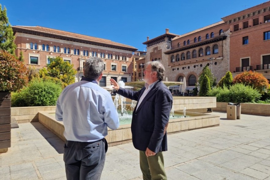 El Ayuntamiento de Teruel adjudica la mejora del alumbrado de la plaza San Juan por 826.321 euros