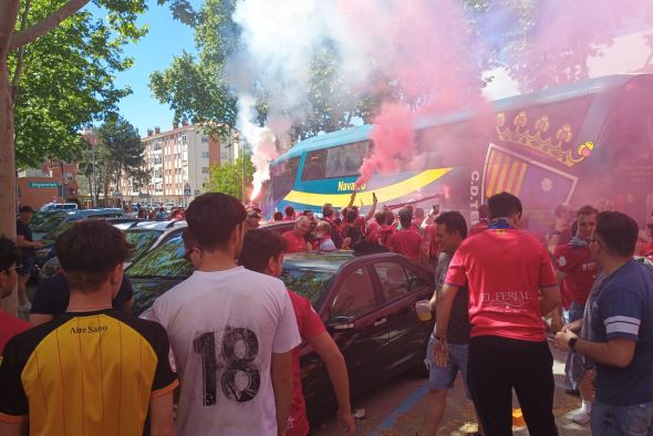 Pinilla entra en combustión con la llegada del bus del CD Teruel