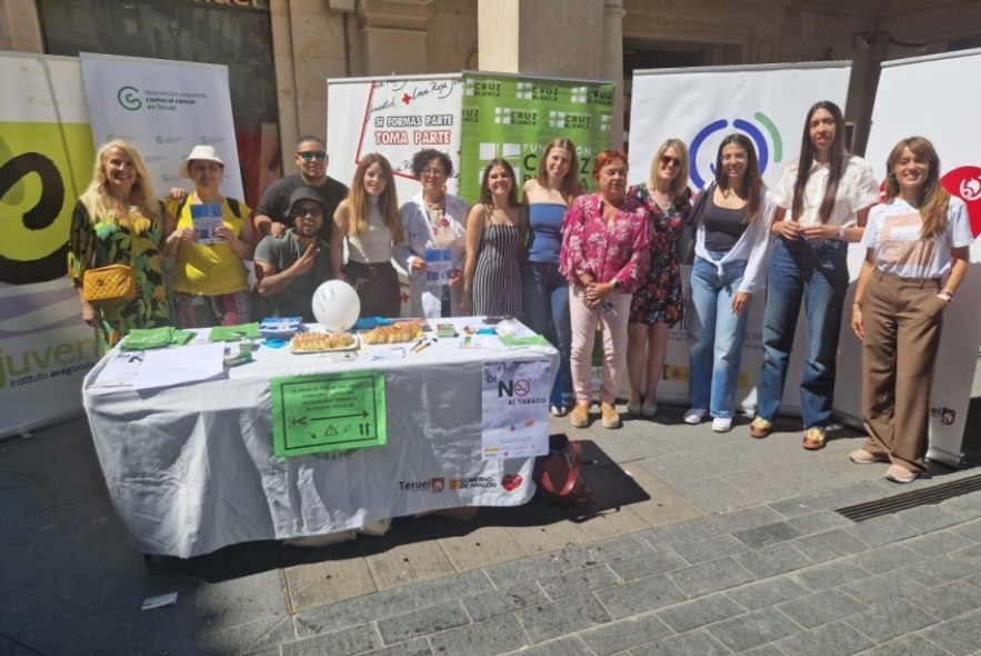 Teruel celebra el Día Mundial Sin Tabaco con el lema, ´Desenmascaremos su atractivo´