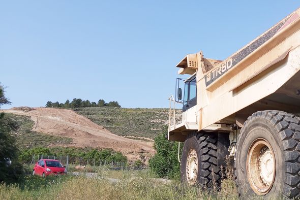 Comienzan los movimientos de tierras para los accesos al nuevo hospital de Teruel desde el enlace de la A-23