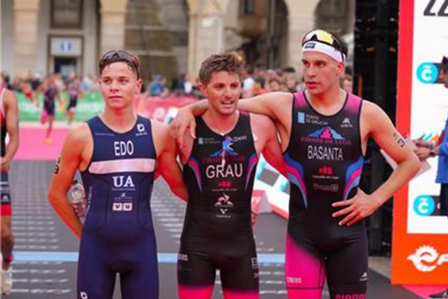 Izan Edo, segundo de España absoluto en el Nacional de triatlón en Galicia