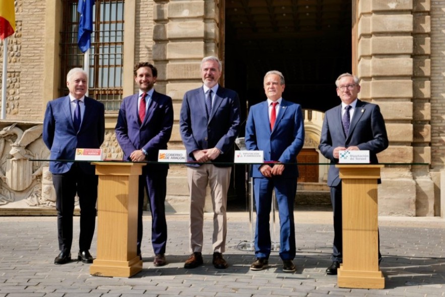 El convenio contra la despoblación entre el Gobierno de Aragón y las diputaciones cuenta un presupuesto de 64 millones de euros hasta 2028