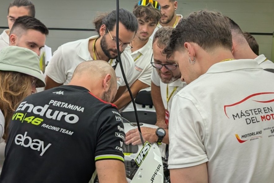 Los estudiantes del máster en Ingeniería del Motorsport vivieron la emoción del Gran Premio GoPro de Aragón de MotoGP