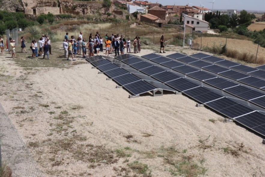 Monforte de Moyuela celebra el arranque de la primera comunidad energética municipal de Aragón