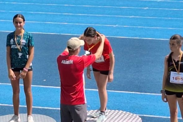 Metales para los clubes turolenses en las finales aragonesas de atletismo sub-14