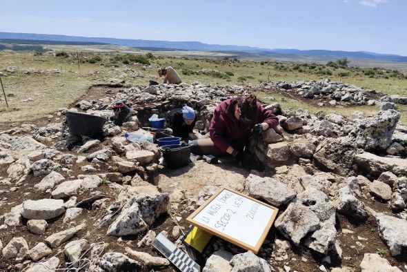 Los restos confirman que los túmulos de la Muela de Jorcas se construyeron al mismo tiempo que la ciudad