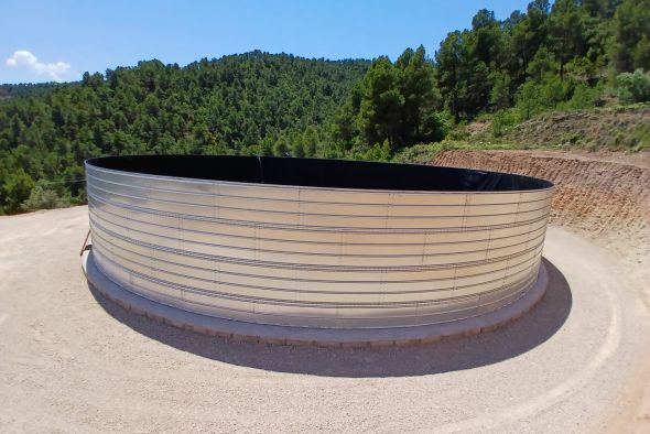 Ráfales ya cuenta con un nuevo depósito de agua  de 1,5 millones de litros