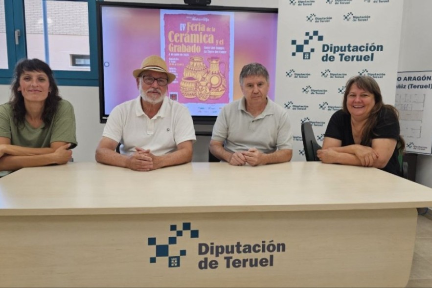 Torre del Compte celebra el 5 de julio la IV Feria de la cerámica y el grabado “para ver, tocar y sentir”