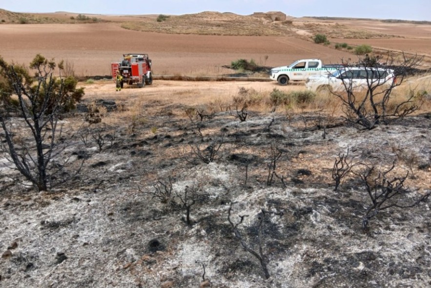 Controlado un pequeño incendio en la zona del Plano de Alcañiz