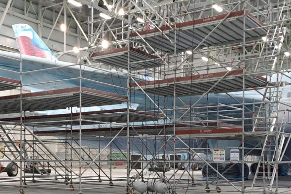 IAC prevé pintar aviones nuevos en  el segundo hangar del aeropuerto