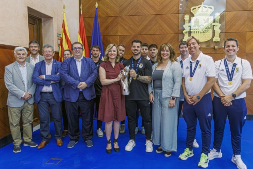 La ministra Pilar Alegría reconoce el hito europeo de la Aragonesa