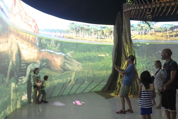 El nuevo rey de los dinosaurios en el cine dejó también su registro en los yacimientos de la provincia