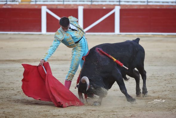 Daniel Moset desoreja a un gran cuarto novillo de La Lucica al que se pidió el indulto