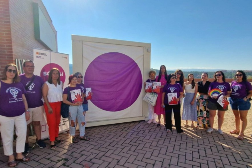 El Ayuntamiento de Teruel pone en servicio el Punto Violeta – Arcoiris con motivo de las Fiestas del Ángel