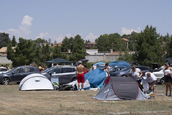 Éxito rotundo de la zona de acampada para quienes vienen de fuera a la fiesta