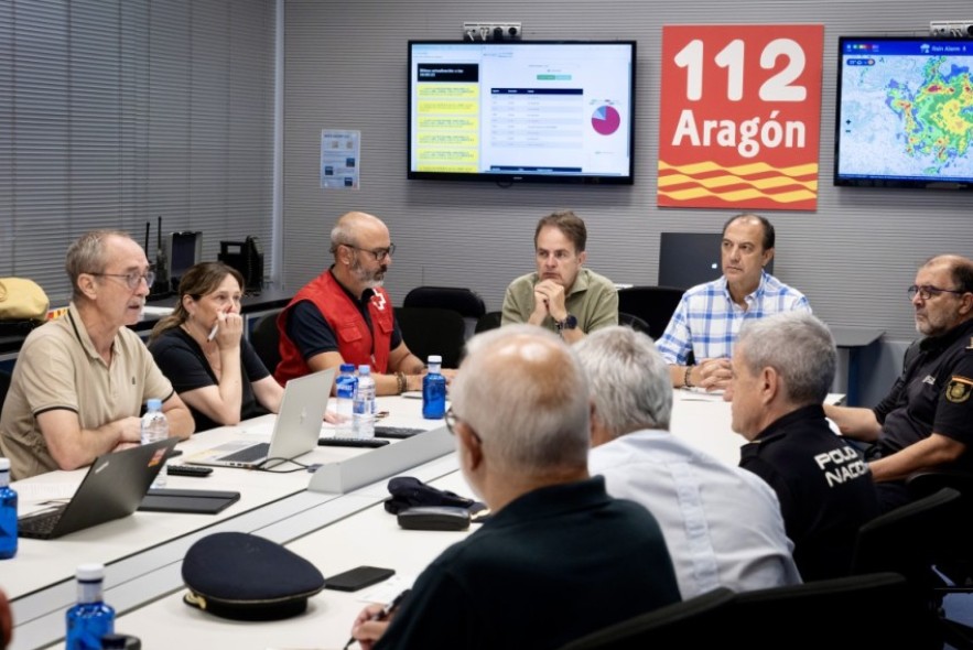 Aemet activa el aviso de nivel rojo por lluvias en el Bajo Aragón