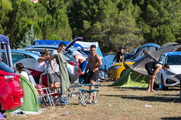 Los usuarios de la zona de acampada de Las Viñas destacan la mejora de las nuevas duchas