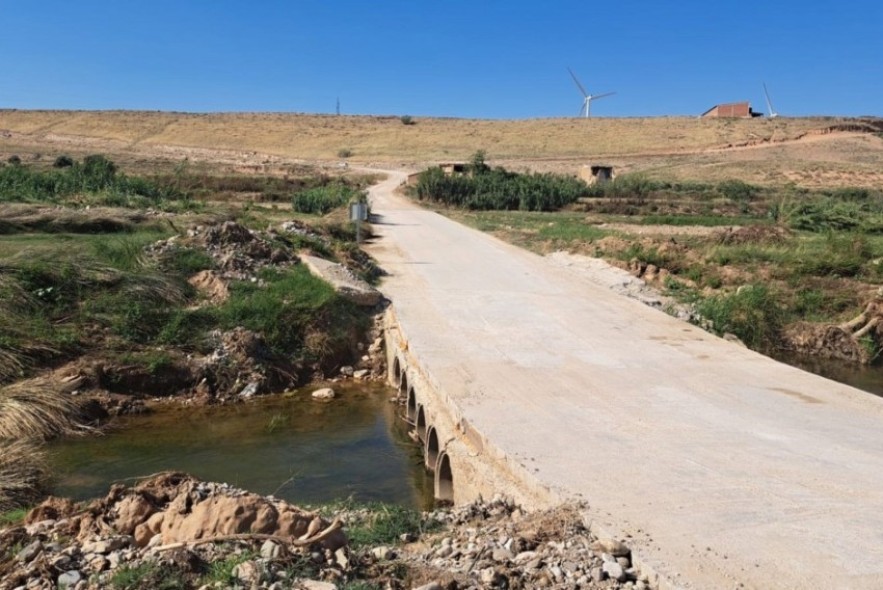 Utrillas exige una solución urgente al corte de la A-222, a la altura del puente del Seminario de Belchite