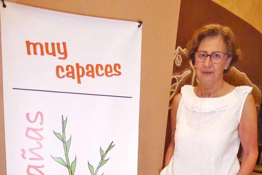Elena Soldevilla, presidenta de la asociación Las Cañas de Alcañiz: “Nuestro principal objetivo es lograr que nuestros familiares tengan una vida digna”