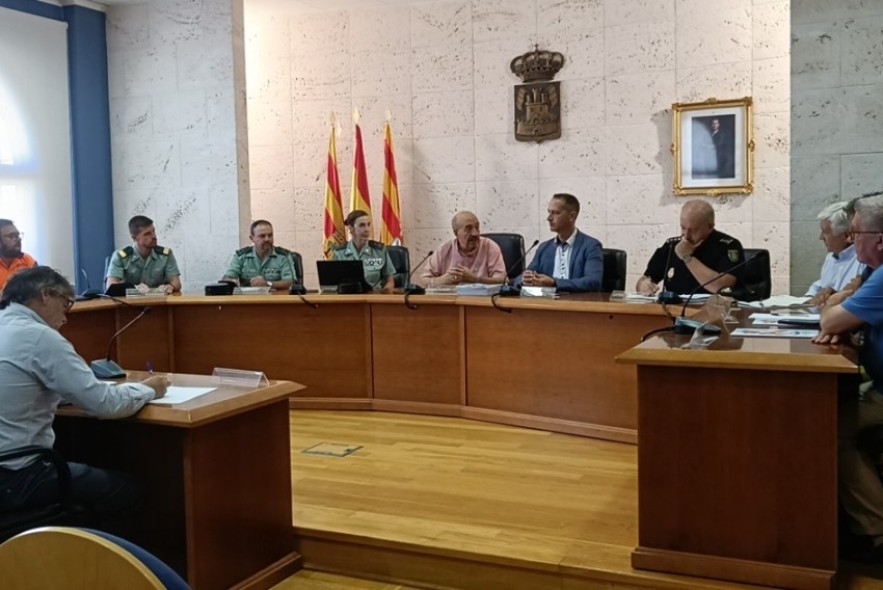 Establecido el dispositivo de seguridad para las fiestas patronales de Calamocha con Guardia Civil, Bomberos, Policía Nacional y Protección Civil