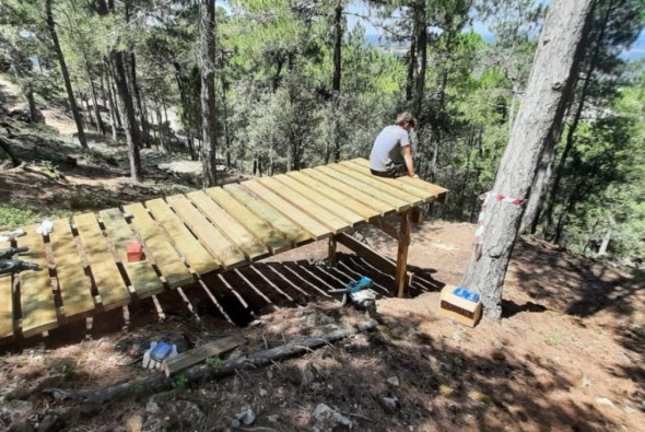 El proyecto del Bike Park de Fuentespalda estará terminado antes de que acabe el año