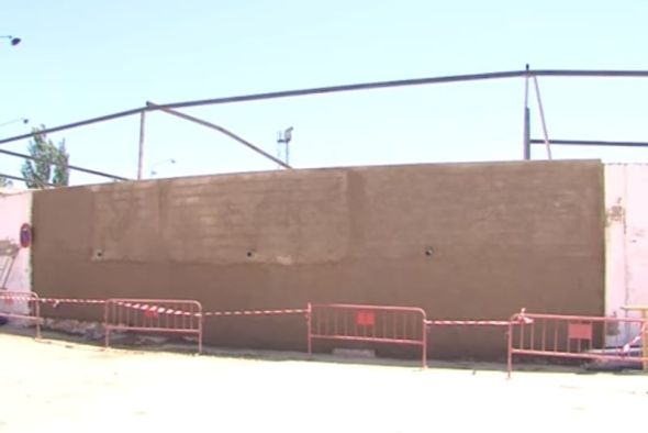 Calamocha repara los daños de la plaza de toros antes de las fiestas