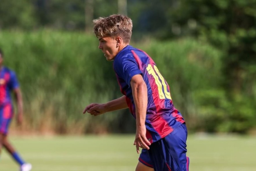 Juan Hernández empieza de dulce su primer amistoso de pretemporada con el Barça Atlètic