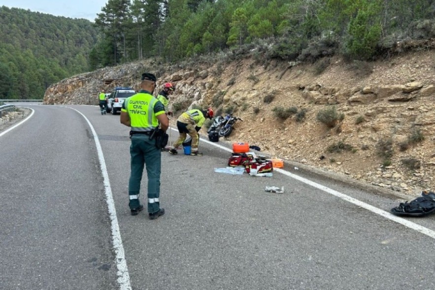 Herido grave un motorista en un accidente en el término municipal de Toril