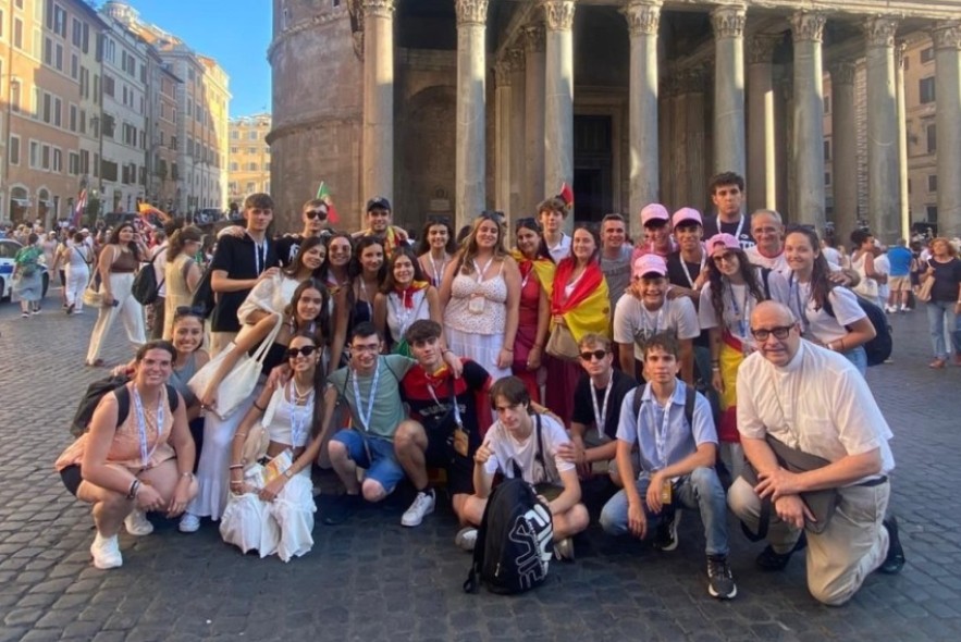 En torno a medio centenar de turolenses asisten al Jubileo  de los Jóvenes en Roma
