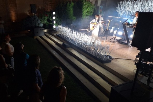 Merino conquista Teruel con su concierto en  las Noches en el Jardín