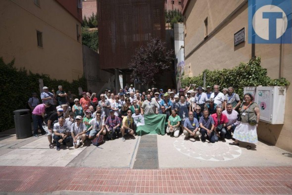 Teruel ya tiene su glorieta del Esperanto junto al ascensor del barrio de San Julián