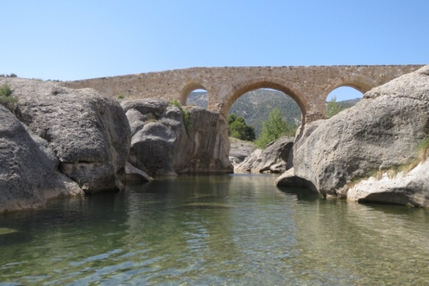 El Ayuntamiento de Aguaviva desaconseja el baño en el paraje de Cananillas del río Bergantes